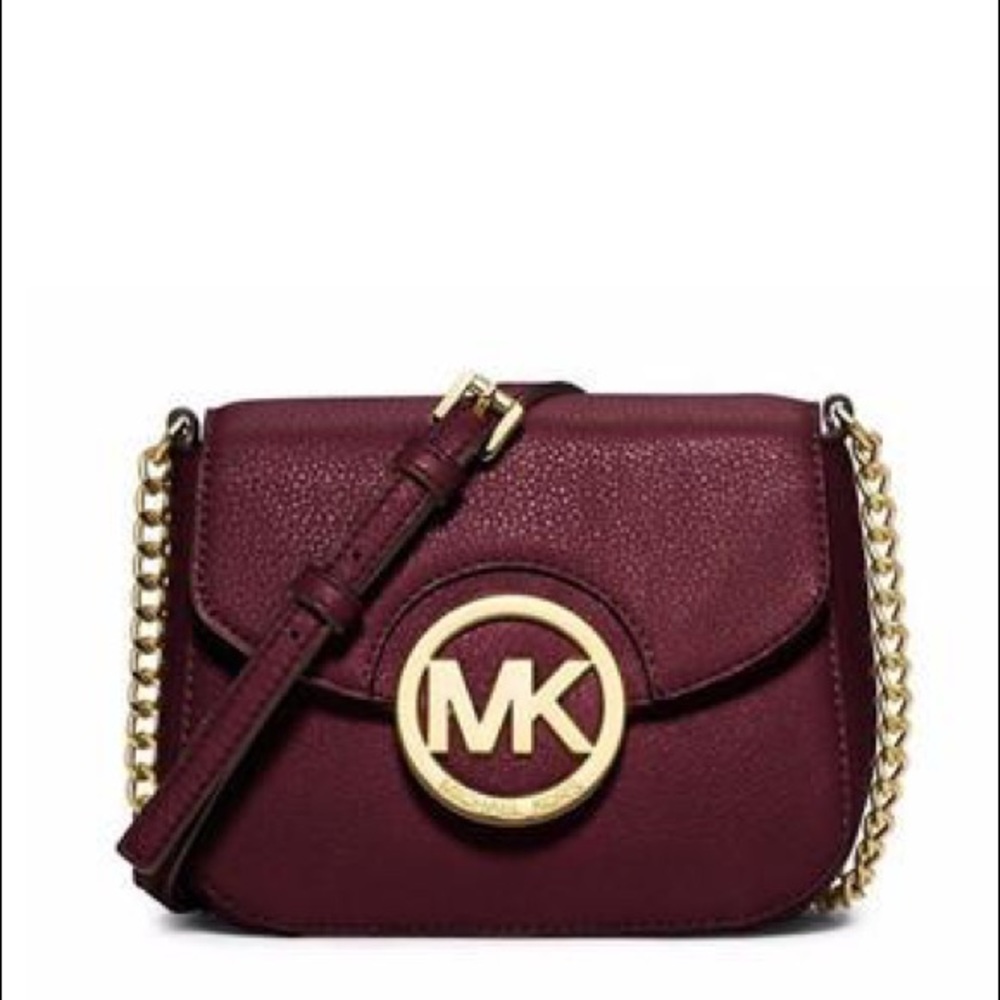 MICHEAL KORS | FULTON SMALL LEATHER CROSSBODY